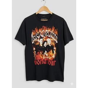 Boy Genius Men’s Black World Tour Graphic Shirt Tee T-Shirt XL